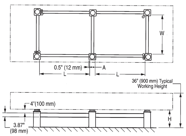 光學(xué)平臺支撐系統(tǒng)(圖9)