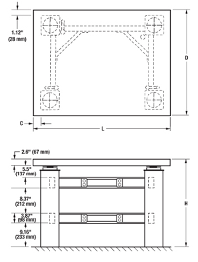 主動(dòng)隔振光學(xué)實(shí)驗(yàn)桌(圖3)